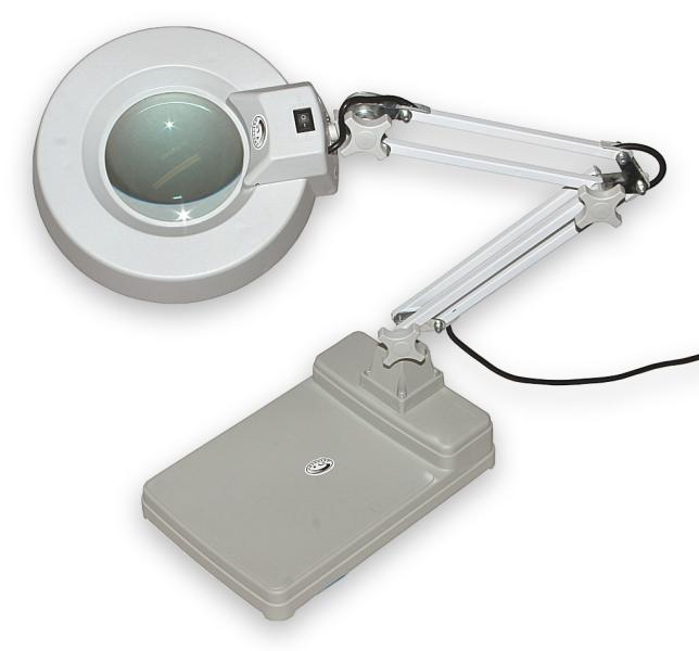 Lampa s kruhovou lupou typovej rady T86-C zväčšenie 3D