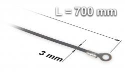 Náhradný taviaci drôt ku zváračke plastových fólií a sáčkov typu FRN-700, šírka 3 mm