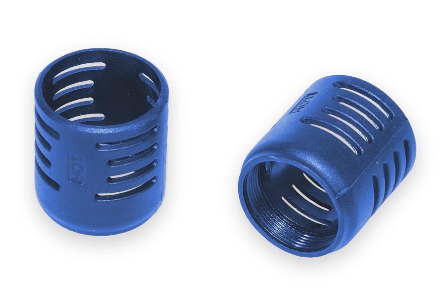 Ochranné plastové prekrytie horúcovzdušnej trubice - modré
