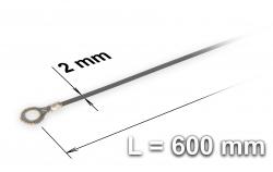 Náhradný taviaci drôt ku zváračke plastových fólií a sáčkov typu FRN-600, šírka 2 mm