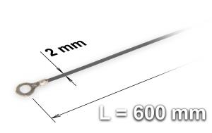 Náhradný taviaci drôt ku zváračke plastových fólií a sáčkov typu FRN-600, šírka 2 mm