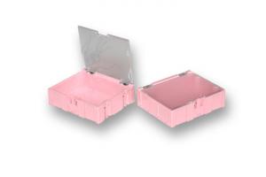 Miniatúrne plastové zásuvky na SMD súčiastky B3 - rúžové
