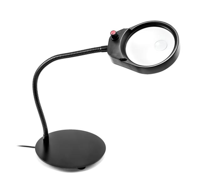 Stolná LED lampa USB s lupou PDOK PD-4S 8D 3x zoom