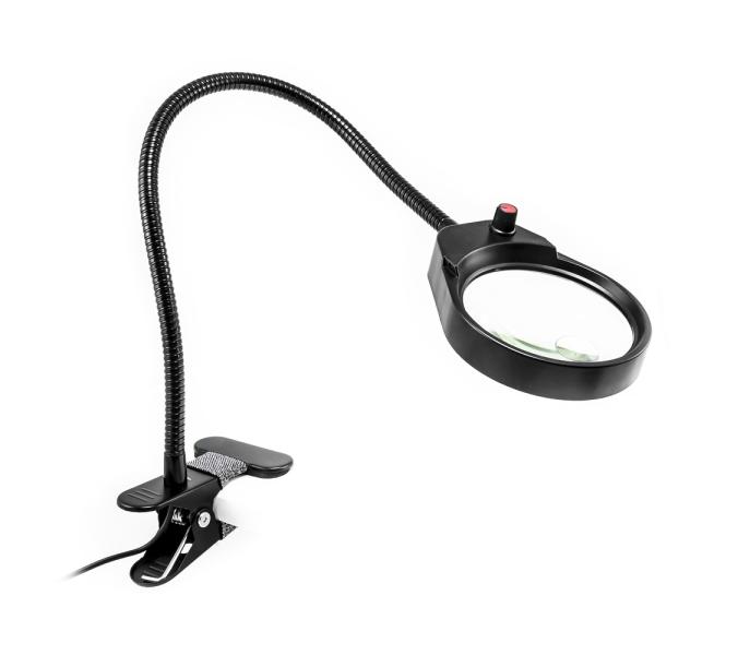 USB LED lampa s lupou, flexibilným ramenom a klipom PDOK PD-5S 8D 3x zoom