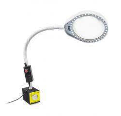 LED lampa s lupou PDOK PD-032B biela 8D 3x zväčšenie s magnetickou základňou