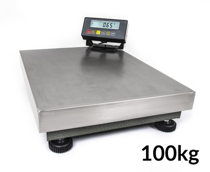 Nerezová platformová (plošinová) digitálna váha 10g / 100kg
