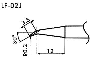 Hrot pre bezolovnaté spájky LF-02J