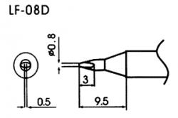 Hrot pre bezolovnaté spájky LF-08D