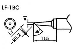 Hrot pre bezolovnaté spájky LF-1BC