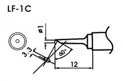 Hrot pre bezolovnaté spájky LF-1C