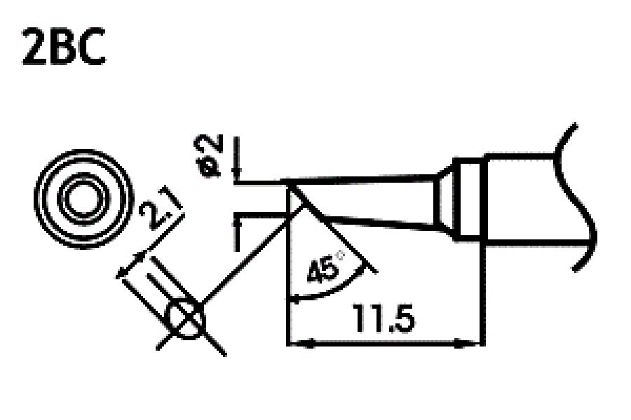 Hrot pre bezolovnaté spájky LF-2BC