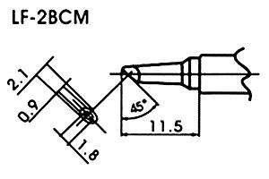 Hrot pre bezolovnaté spájky LF-2BCM minivlna