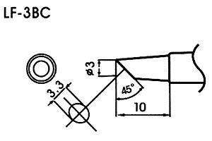 Hrot pre bezolovnaté spájky LF-3BC