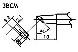 Hrot pre bezolovnaté spájky LF-3BCM minivlna