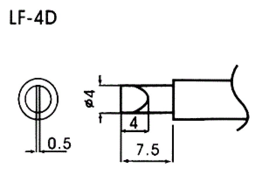 Hrot pre bezolovnaté spájky LF-4D