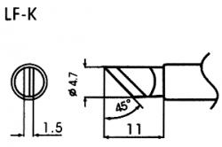 Hrot pre bezolovnaté spájky LF-K