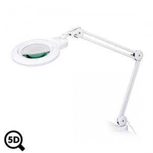 Servisná LED lampa s lupou IB-150, priemer 150mm, 5D