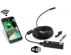Endoskop WiFi pre Android a iOS, krytie IP66, 10 m formovateľný kábel