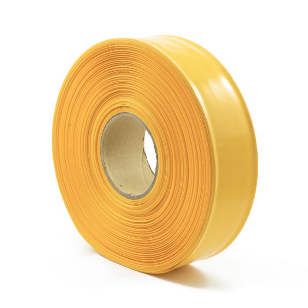 Teplom zmrštiteľná PVC fólia - žltá 35mm