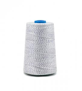 Priemyselná bielo-modrá polyesterová (PES) šijacia niť na balenie do vriec 400 m