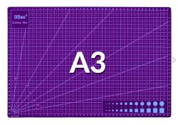 Pracovná podložka na rezanie obojstranná A3 fialová 45x30cm