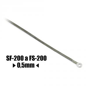 Rezací odporový drôt ku zváračke FS-200 a SF-200 šírka 0.5mm dĺžka 243mm