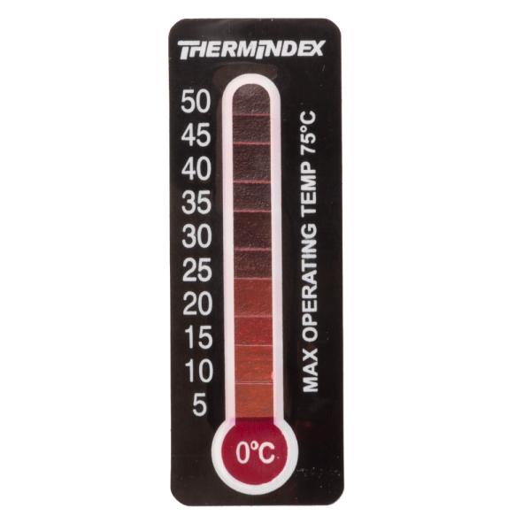 Obojstranný prúžok s indikáciou teploty 0-50 °C