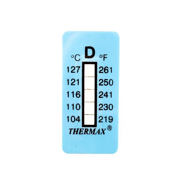 Samolepiaci teplomer/indikátorový pásik nevratný 104-127 °C