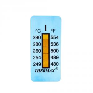 Samolepiaci teplomer/indikátorový pásik nevratný 249-290 °C