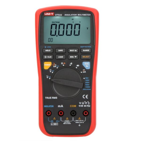 Multimeter UNI-T UT533 s funkciou merania izolačného odporu