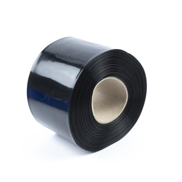 Čierna zmršťovacia PVC fólia 2: 1 šírka 100mm, priemer 61mm