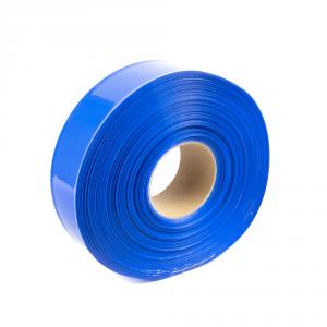 Modrá zmršťovacia PVC fólie šírka 50mm, priemer 30mm