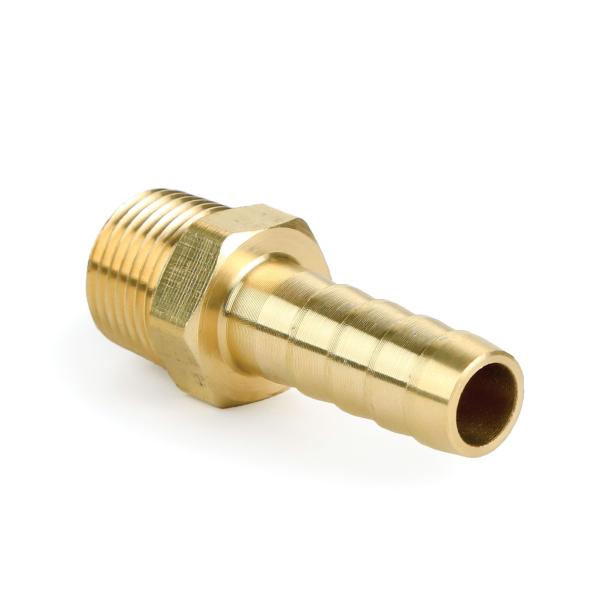 Mosadzná hadicová spojka pre hadice 10mm so závitom M8