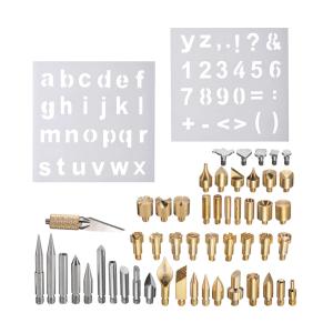 Veľká sada spájkovacích a vypaľovacích hrotov pre pyrografické stanice a mikropájkovačky 56ks