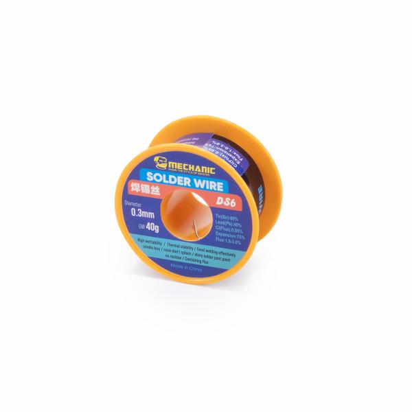 Cín rúrkový 0,3 mm Sn60Pb40 40g