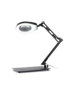 PD178S pracovná lampa s 8D zväčšením a lupou - čierna