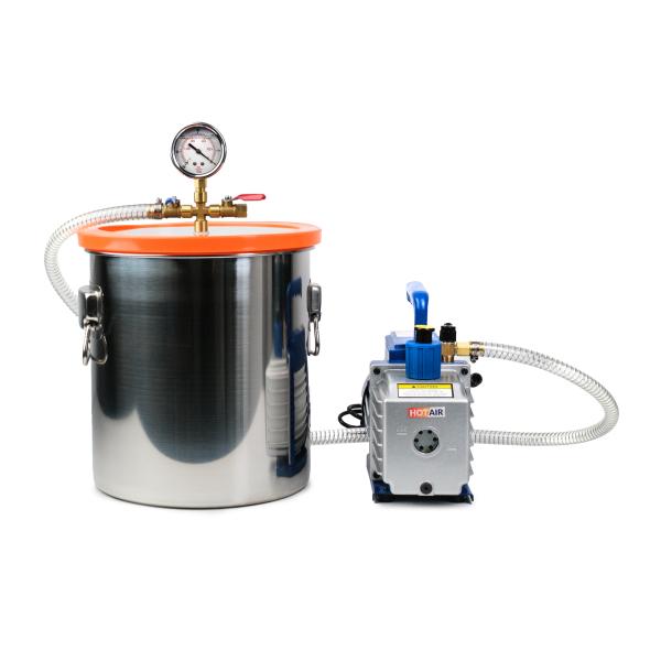 Vákuová komora 18 l s olejovým čerpadlom 230V/50Hz