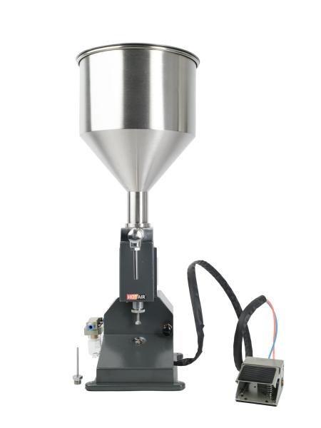 Pneumatická plnička kvapalín pre riedke až stredne husté kvapaliny 5-50 ml