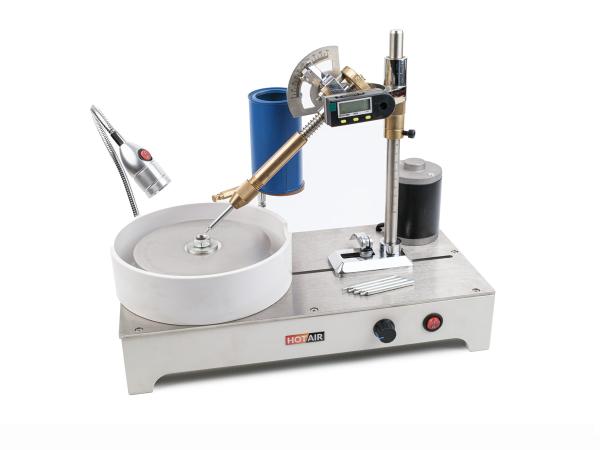 Brúska na fazetovanie GM-120 s diamantovým kotúčom, reguláciou otáčok a indexovaním