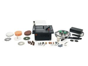 Stolová multifunkčná minipíla s príslušenstvom na rezanie, frézovanie, brúsenie a vŕtanie