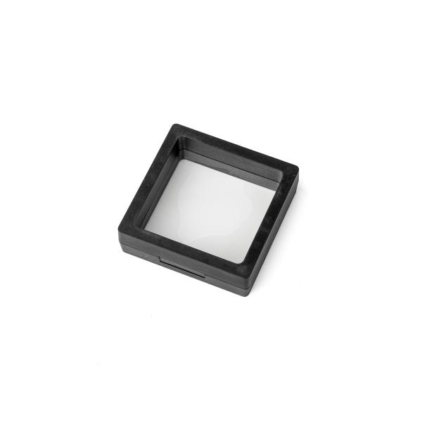 3D rámik na mince a šperky čierny 7x7x2 cm