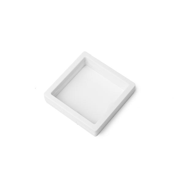 3D plávajúci rám biely 9x9x2 cm