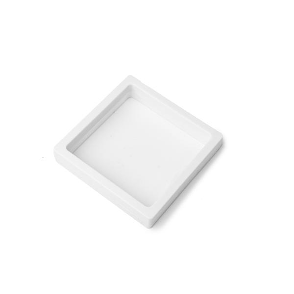 Prezentačná membrána 3D rám biely 11x11x2 cm