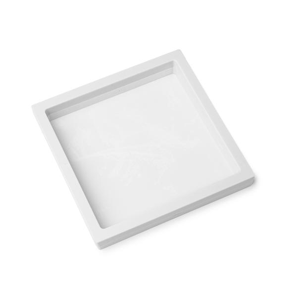 Prezentačná membrána 3D rám biely 18x18x2 cm