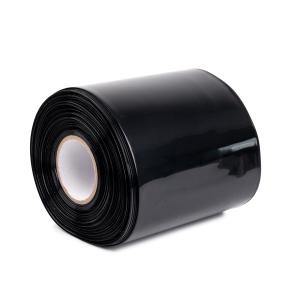 Čierna zmršťovacia PVC fólia 2:1, šírka 210 mm, priemer 133 mm