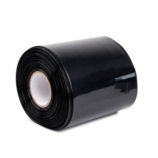 Čierna zmršťovacia PVC fólia 2:1, šírka 210 mm, priemer 133 mm