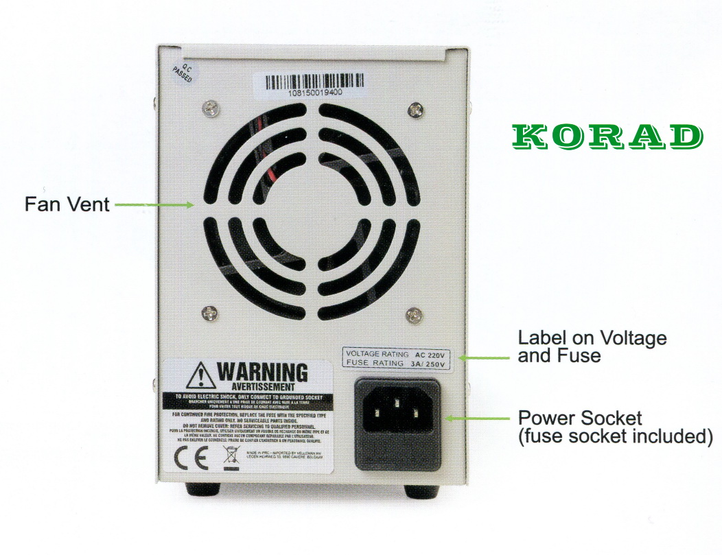 Laboratórny zdroj Korad KA6003D