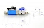 Pneumaticky riadený jednocestný ihlový dávkovací ventil VSD-040