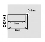 Značkovacie kliešte s kruhovým výrezom d = 2mm