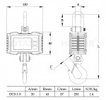 Žeriavová váha OSC-1-S do 1000 kg